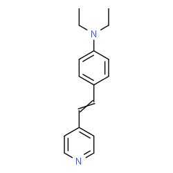 ChemSpider 2D Image | N,N-Diethyl-4-[2-(4-pyridinyl)vinyl]aniline | C17H20N2