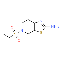ChemSpider 2D Image | 5-(Ethylsulfonyl)-4,5,6,7-tetrahydro[1,3]thiazolo[5,4-c]pyridin-2-amine | C8H13N3O2S2