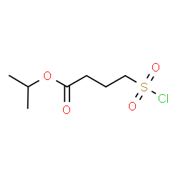 ChemSpider 2D Image | Isopropyl 4-(chlorosulfonyl)butanoate | C7H13ClO4S
