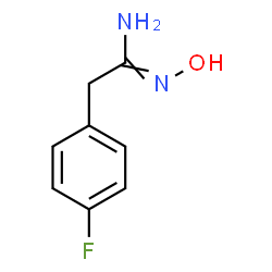 ChemSpider 2D Image | 2-(4-Fluorophenyl)-N'-hydroxyethanimidamide | C8H9FN2O
