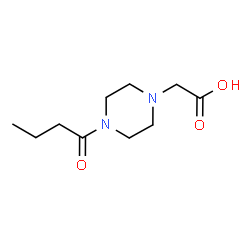 ChemSpider 2D Image | (4-Butyryl-1-piperazinyl)acetic acid | C10H18N2O3