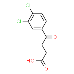 ChemSpider 2D Image | 4-(3,4-Dichlorophenyl)-4-oxobutanoic acid | C10H8Cl2O3