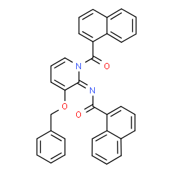 ChemSpider 2D Image | N-[(2E)-3-(Benzyloxy)-1-(1-naphthoyl)-2(1H)-pyridinylidene]-1-naphthamide | C34H24N2O3