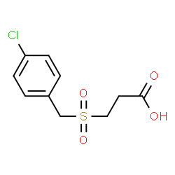 ChemSpider 2D Image | 3-[(4-Chlorobenzyl)sulfonyl]propanoic acid | C10H11ClO4S