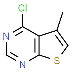 ChemSpider 2D Image | 4-Chloro-5-methylthieno[2,3-d]pyrimidine | C7H5ClN2S