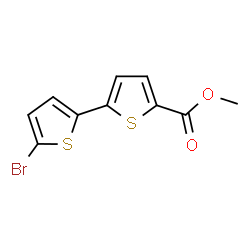 ChemSpider 2D Image | Methyl 5'-bromo-2,2'-bithiophene-5-carboxylate | C10H7BrO2S2