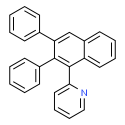 ChemSpider 2D Image | 2-(2,3-Diphenyl-1-naphthyl)pyridine | C27H19N