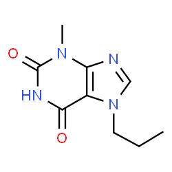 ChemSpider 2D Image | 3-Methyl-7-propylxanthine | C9H12N4O2