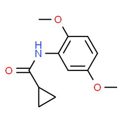 ChemSpider 2D Image | N-(2,5-Dimethoxyphenyl)cyclopropanecarboxamide | C12H15NO3