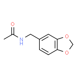 ChemSpider 2D Image | N-(1,3-Benzodioxol-5-ylmethyl)acetamide | C10H11NO3