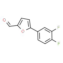 ChemSpider 2D Image | 5-(3,4-Difluorophenyl)-2-furaldehyde | C11H6F2O2