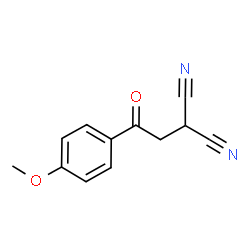 ChemSpider 2D Image | [2-(4-Methoxyphenyl)-2-oxoethyl]malononitrile | C12H10N2O2