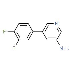 ChemSpider 2D Image | 5-(3,4-Difluorophenyl)-3-pyridinamine | C11H8F2N2