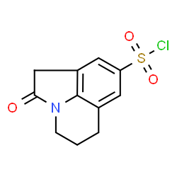 ChemSpider 2D Image | 2-Oxo-1,2,5,6-tetrahydro-4H-pyrrolo[3,2,1-ij]quinoline-8-sulfonyl chloride | C11H10ClNO3S