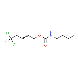 ChemSpider 2D Image | 5,5,5-Trichloro-2-penten-1-yl butylcarbamate | C10H16Cl3NO2