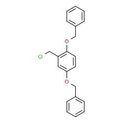 ChemSpider 2D Image | 1,4-Bis(benzyloxy)-2-(chloromethyl)benzene | C21H19ClO2