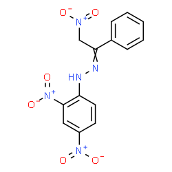ChemSpider 2D Image | 1-(2,4-Dinitrophenyl)-2-(2-nitro-1-phenylethylidene)hydrazine | C14H11N5O6