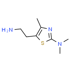 ChemSpider 2D Image | 5-(2-Aminoethyl)-N,N,4-trimethyl-1,3-thiazol-2-amine | C8H15N3S