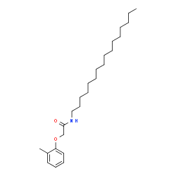 ChemSpider 2D Image | N-Hexadecyl-2-(2-methylphenoxy)acetamide | C25H43NO2