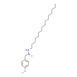 ChemSpider 2D Image | N-Hexadecyl-2-(4-methoxyphenyl)acetamide | C25H43NO2