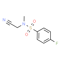 ChemSpider 2D Image | N-(Cyanomethyl)-4-fluoro-N-methylbenzenesulfonamide | C9H9FN2O2S