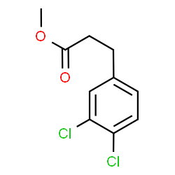 ChemSpider 2D Image | Methyl 3-(3,4-dichlorophenyl)propanoate | C10H10Cl2O2