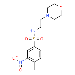 ChemSpider 2D Image | 4-Methyl-N-[2-(4-morpholinyl)ethyl]-3-nitrobenzenesulfonamide | C13H19N3O5S