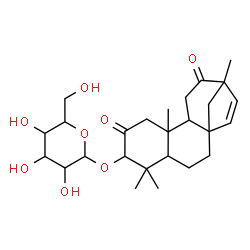 ChemSpider 2D Image | 2,12-Dioxobeyer-15-en-3-yl hexopyranoside | C26H38O8
