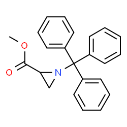 ChemSpider 2D Image | Methyl-1-tritylaziridin-2-carboxylat | C23H21NO2