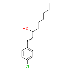 ChemSpider 2D Image | 1-(4-Chlorophenyl)-1-nonen-3-ol | C15H21ClO