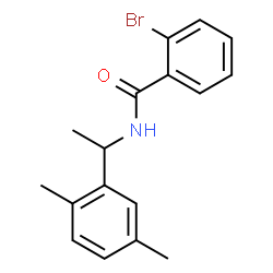 ChemSpider 2D Image | 2-Bromo-N-[1-(2,5-dimethylphenyl)ethyl]benzamide | C17H18BrNO