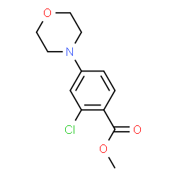 ChemSpider 2D Image | methyl 2-chloro-4-morpholinobenzoate | C12H14ClNO3