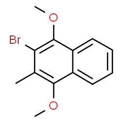 ChemSpider 2D Image | 2-Bromo-1,4-dimethoxy-3-methylnaphthalene | C13H13BrO2