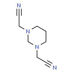 ChemSpider 2D Image | 2,2'-Dihydropyrimidine-1,3(2H,4H)-diyldiacetonitrile | C8H12N4