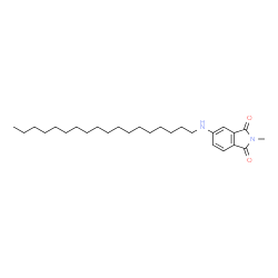 ChemSpider 2D Image | 2-Methyl-5-(octadecylamino)-1H-isoindole-1,3(2H)-dione | C27H44N2O2