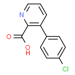 ChemSpider 2D Image | 3-(4-Chlorophenyl)-2-pyridinecarboxylic acid | C12H8ClNO2