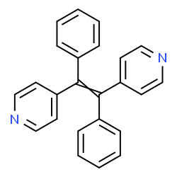 ChemSpider 2D Image | 4,4'-(1,2-Diphenyl-1,2-ethenediyl)dipyridine | C24H18N2