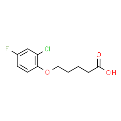 ChemSpider 2D Image | 5-(2-Chloro-4-fluorophenoxy)pentanoic acid | C11H12ClFO3