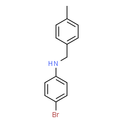 ChemSpider 2D Image | 4-Bromo-N-(4-methylbenzyl)aniline | C14H14BrN
