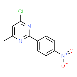 ChemSpider 2D Image | 4-Chloro-6-methyl-2-(4-nitrophenyl)pyrimidine | C11H8ClN3O2