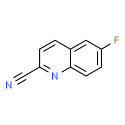 ChemSpider 2D Image | 6-Fluoro-2-quinolinecarbonitrile | C10H5FN2