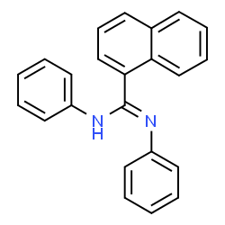 ChemSpider 2D Image | N,N'-Diphenyl-1-naphthalenecarboximidamide | C23H18N2