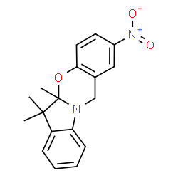 ChemSpider 2D Image | 5a,6,6-Trimethyl-2-nitro-5a,6-dihydro-12H-indolo[2,1-b][1,3]benzoxazine | C18H18N2O3