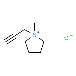 ChemSpider 2D Image | 1-methyl-1-propargylpyrrolidinium chloride | C8H14ClN