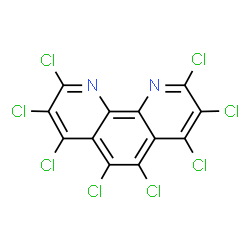 ChemSpider 2D Image | octachloro-1,10-phenanthroline | C12Cl8N2