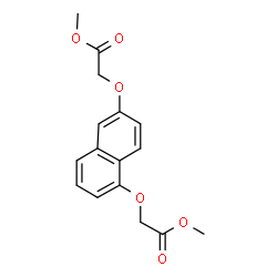 ChemSpider 2D Image | Dimethyl 2,2'-[1,6-naphthalenediylbis(oxy)]diacetate | C16H16O6