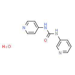 ChemSpider 2D Image | N-3-Pyridyl-N′-4-pyridyl urea hydrate | C11H12N4O2