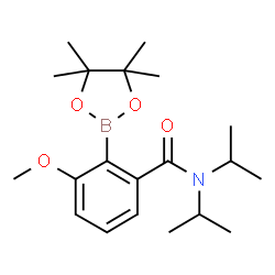 ChemSpider 2D Image | N,N-Diisopropyl-3-methoxy-2-(4,4,5,5-tetramethyl-1,3,2-dioxaborolan-2-yl)benzamide | C20H32BNO4