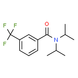 ChemSpider 2D Image | N,N-Di-isopropyl-3-trifluoromethylbenzamide | C14H18F3NO