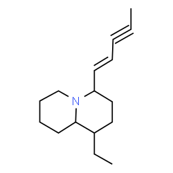 ChemSpider 2D Image | 1-ethyl-4-pentenynylquinolizidine | C16H25N
